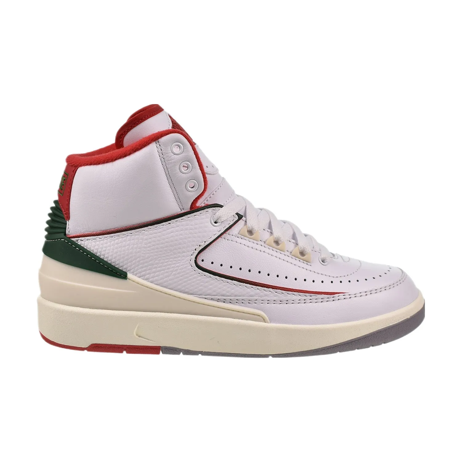 Air Jordan 2 Retro (GS) Big Kids' Shoes White-Fir-Sail