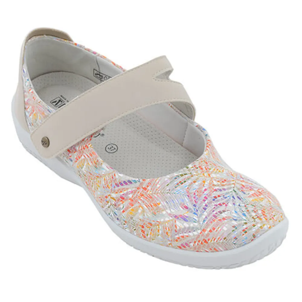 Arcopedico Cosmo White Kokoa Print Mary Jane (Women's)