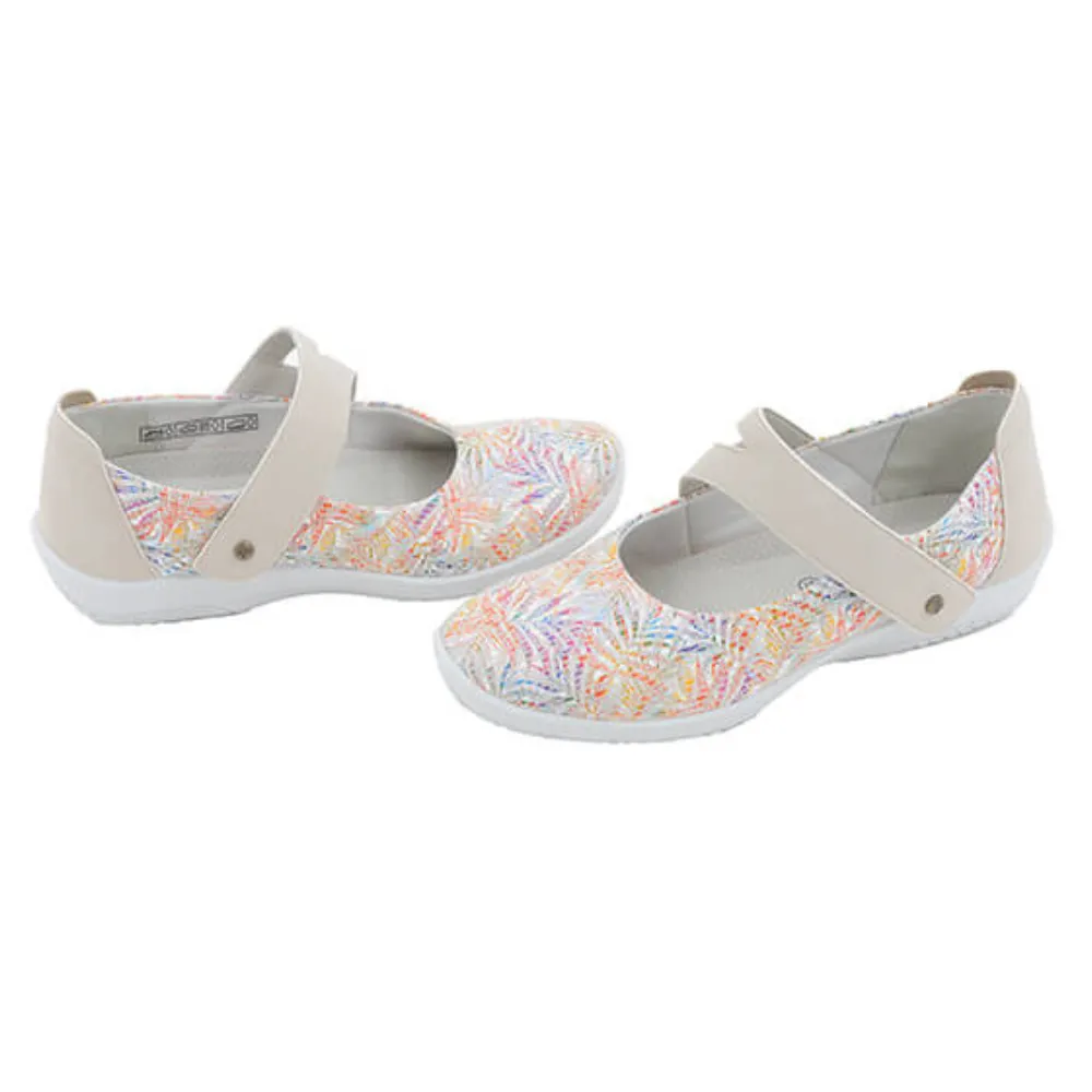 Arcopedico Cosmo White Kokoa Print Mary Jane (Women's)