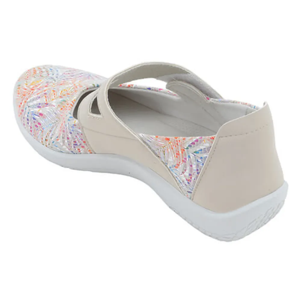 Arcopedico Cosmo White Kokoa Print Mary Jane (Women's)