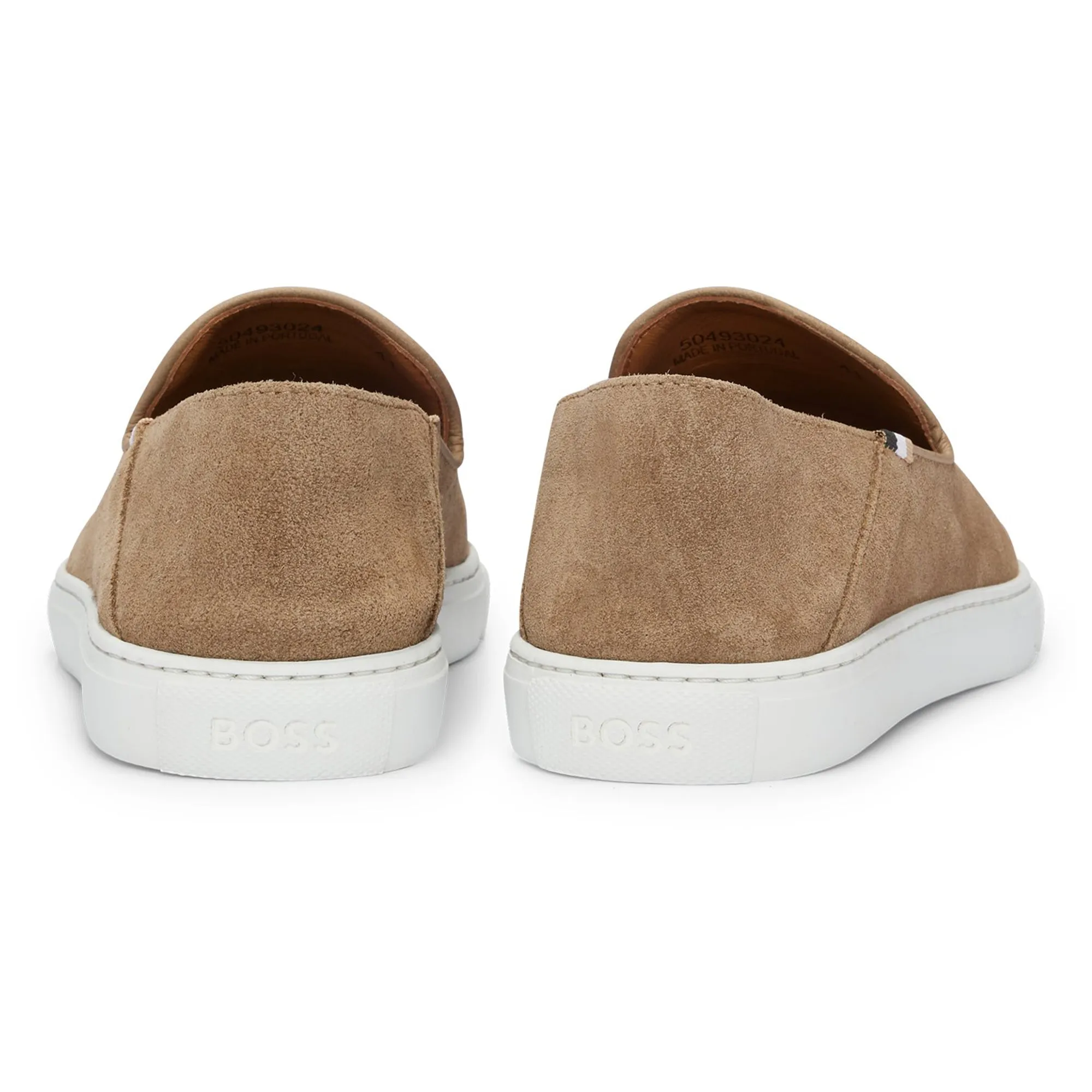 Boss Rey Slon Slip On Shoe - Beige Suede