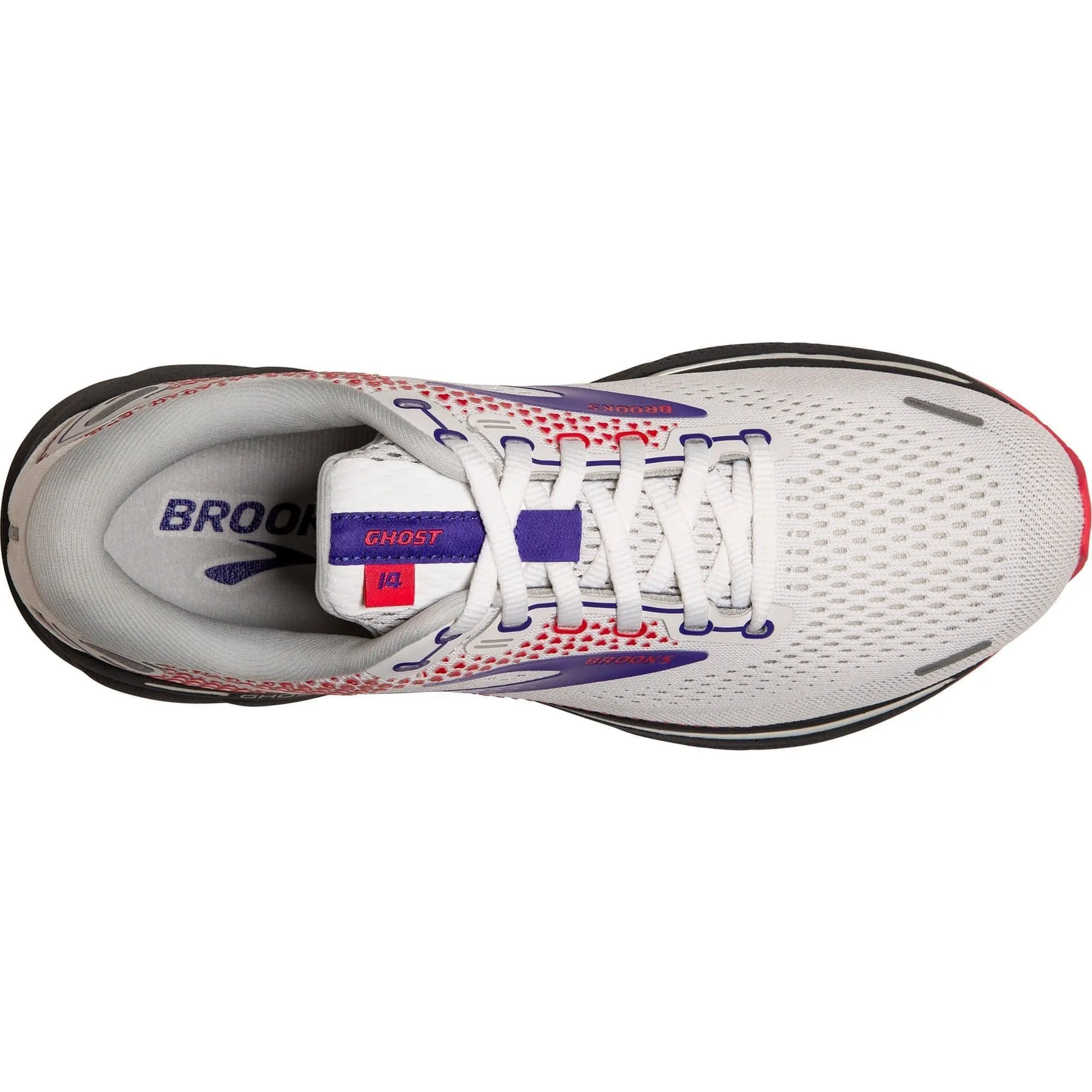 Brooks Ghost 14 Womens Running Shoes - White