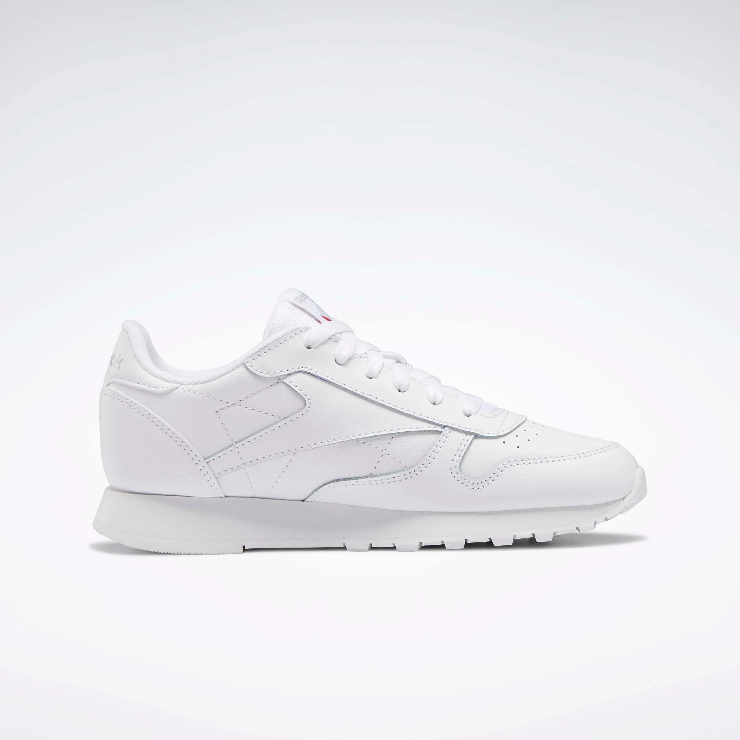 Classic Leather Shoes - Grade School White/White/White