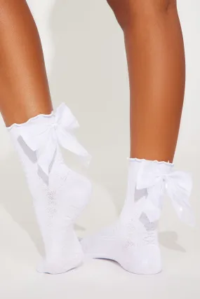 Coquette Cutie Socks - White