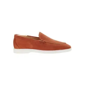 Dark Coral Suede Men&#039;s loafers - MANASOTA II