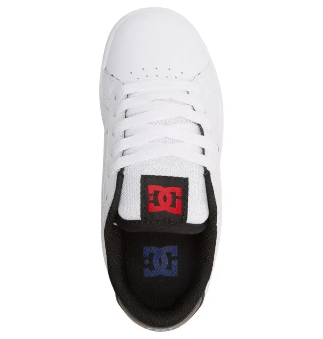 DC Kids Striker Shoes - White/Black/Red