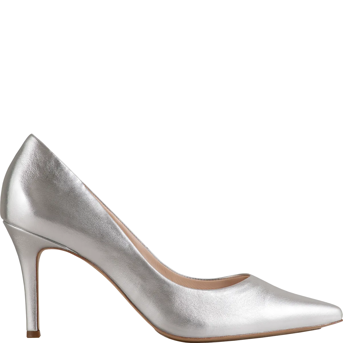 HOGL Silver Leather Stiletto Boulevard 70