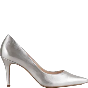 HOGL Silver Leather Stiletto Boulevard 70