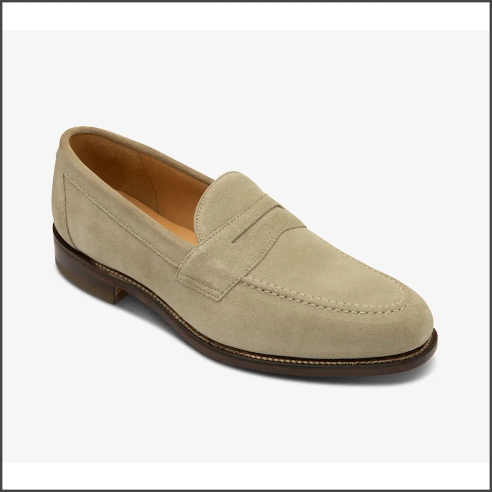 Loake Imperial Sand Suede Penny Loafer*