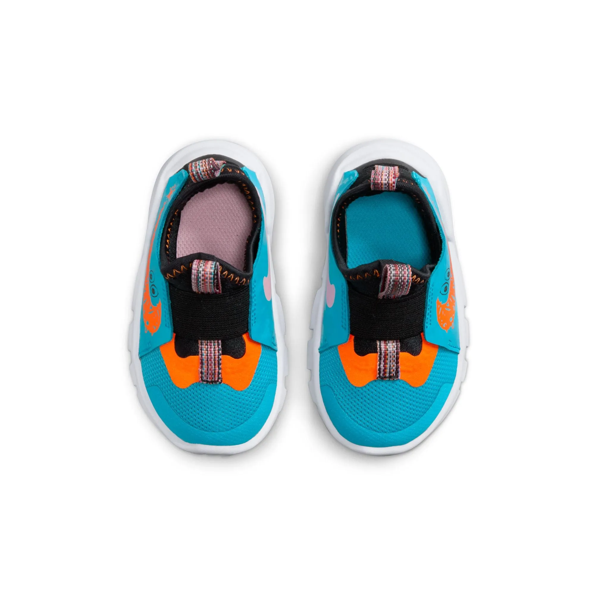 Nike Blue Lightning/Total Orange Flex Runner 2 Lil Toddler Sneaker