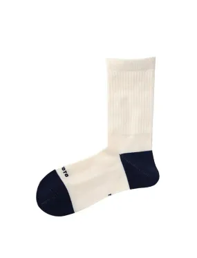 RoToTo Hybrid Merino Wool Socks White / Navy