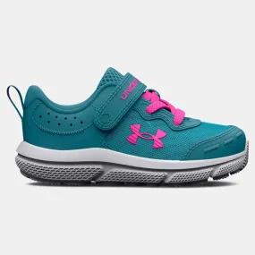 Under Armour Glacier Blue/Halo Grey/Rebel Pink Assert 10 A/C Toddler Sneaker