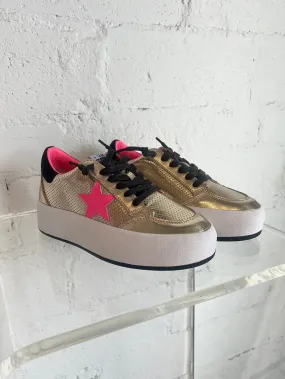 Vintage Havana Balanced Washed Gold Sneaker