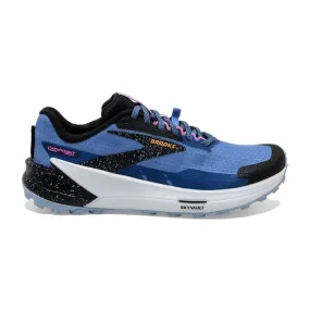 Women's Brooks Catamount 2, Blue/Black/Yellow, 10.5 B Medium