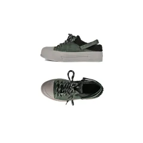 Wool Sabot Sneaker Grattato Forest Green